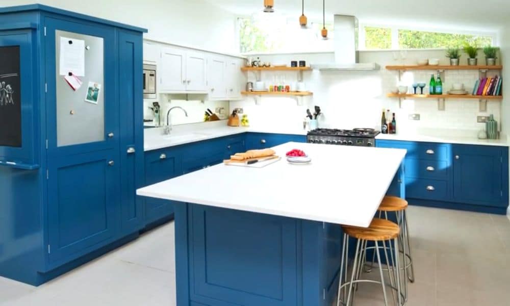 Navy blue kitchen decor ideas